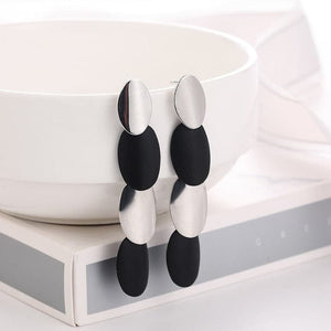 WBU Women's Fine Fashion Elegant Gold Tone Geometric Drop Earrings - Divine Inspiration Styles