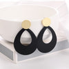 WBU Women's Fine Fashion Elegant Gold Tone Geometric Drop Earrings - Divine Inspiration Styles