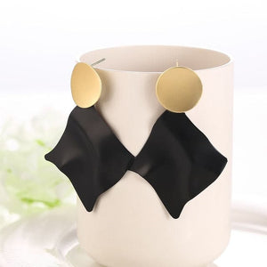WBU Women's Fine Fashion Elegant Gold Tone Geometric Drop Earrings - Divine Inspiration Styles