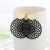 WBU Women's Fine Fashion Elegant Gold Tone Geometric Drop Earrings - Divine Inspiration Styles