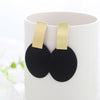 WBU Women's Fine Fashion Elegant Gold Tone Geometric Drop Earrings - Divine Inspiration Styles