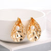 WBU Women's Fine Fashion Elegant Gold Tone Geometric Drop Earrings - Divine Inspiration Styles