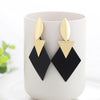 WBU Women's Fine Fashion Elegant Gold Tone Geometric Drop Earrings - Divine Inspiration Styles