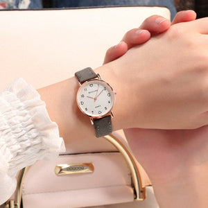 ILOVELIFE-MSTIANO Women's Fine Fashion Simple Genuine Leather Watch - Divine Inspiration Styles