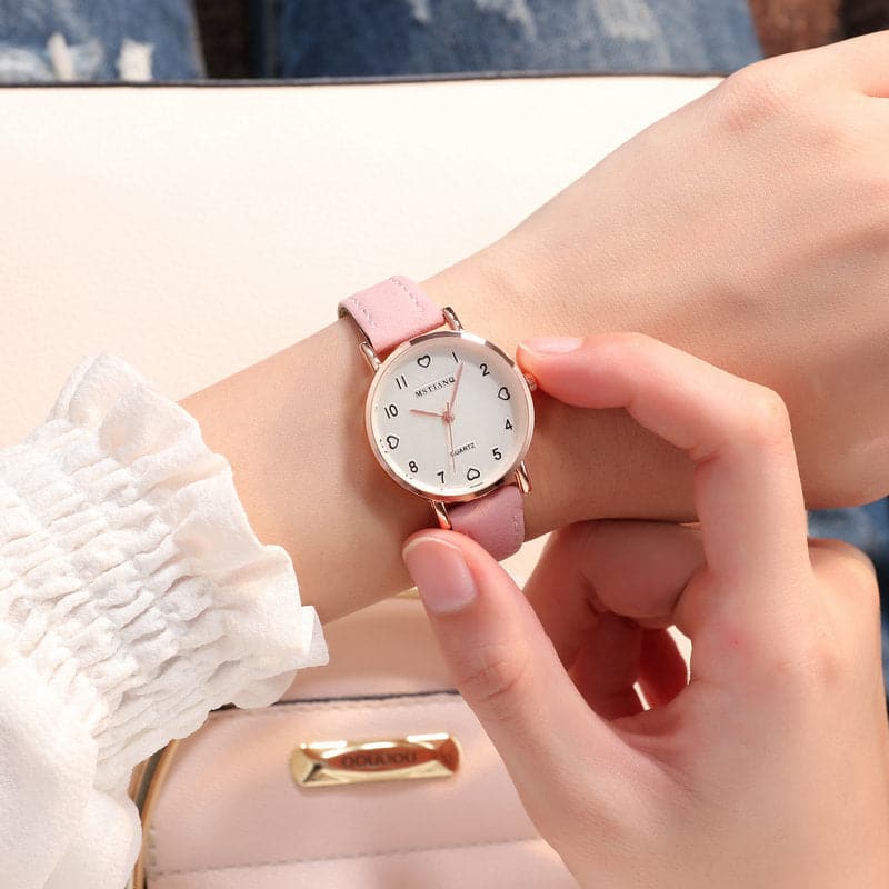 ILOVELIFE-MSTIANO Women's Fine Fashion Simple Genuine Leather Watch - Divine Inspiration Styles