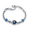 ILOVELIFE Women's Fine Fashion Ocean Heart Crystal Rhinestone Bracelet Jewelry - Divine Inspiration Styles