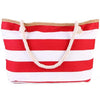 CFIT Women's Fashion Stylish Luxury Vacation Designer Stripes Beach Tote Bag - Divine Inspiration Styles