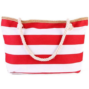 CFIT Women's Fashion Stylish Luxury Vacation Designer Stripes Beach Tote Bag - Divine Inspiration Styles