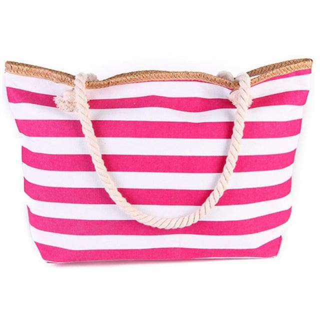 CFIT Women's Fashion Stylish Luxury Vacation Designer Stripes Beach Tote Bag - Divine Inspiration Styles