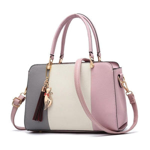 GRACE Design Collection Women's Fashion Elegant Tassel Patchwork Designer Handbag - Divine Inspiration Styles