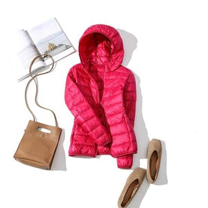 GODLIKE Women's Pure Color Trendy Autumn Winter Spring Fashion Ultralight Parka Jacket - Divine Inspiration Styles