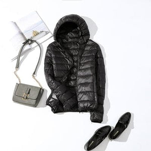 GODLIKE Women's Pure Color Trendy Autumn Winter Spring Fashion Ultralight Parka Jacket - Divine Inspiration Styles