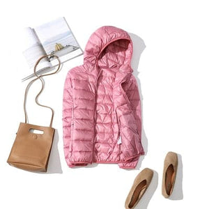 GODLIKE Women's Pure Color Trendy Autumn Winter Spring Fashion Ultralight Parka Jacket - Divine Inspiration Styles