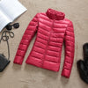 GODLIKE Women's Pure Color Trendy Autumn Winter Spring Fashion Ultralight Parka Jacket - Divine Inspiration Styles