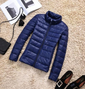 GODLIKE Women's Pure Color Trendy Autumn Winter Spring Fashion Ultralight Parka Jacket - Divine Inspiration Styles