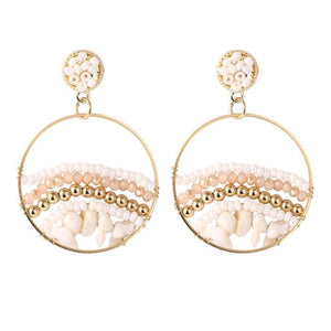 LDP Women's Fashion Bohemian Style Handmade Beaded Drop Earrings - Divine Inspiration Styles
