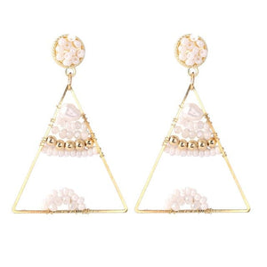 LDP Women's Fashion Bohemian Style Handmade Beaded Drop Earrings - Divine Inspiration Styles