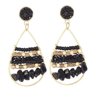 LDP Women's Fashion Bohemian Style Handmade Beaded Drop Earrings - Divine Inspiration Styles