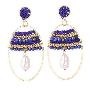 LDP Women's Fashion Bohemian Style Handmade Beaded Drop Earrings - Divine Inspiration Styles