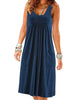 ICELEN Women's Fun Fashion Trendy Summer Sleeveless Stripes Dress - Divine Inspiration Styles
