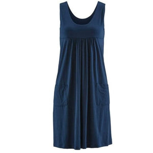 ICELEN Women's Fun Fashion Trendy Summer Sleeveless Stripes Dress - Divine Inspiration Styles