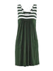 ICELEN Women's Fun Fashion Trendy Summer Sleeveless Stripes Dress - Divine Inspiration Styles
