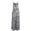 BIGSWEET Women's Trendy Fun Fashion Multiple Stripes Summer Maxi Long Dress - Divine Inspiration Styles