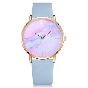 LVPAI Women's Fashion Elegant Style Premium Quality Marble Dial Dress Quartz Watch - Divine Inspiration Styles