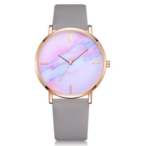 LVPAI Women's Fashion Elegant Style Premium Quality Marble Dial Dress Quartz Watch - Divine Inspiration Styles