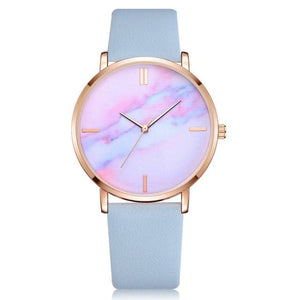 LVPAI Women's Fashion Elegant Style Premium Quality Marble Dial Dress Quartz Watch - Divine Inspiration Styles