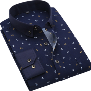 DAVY Men's Fashion Premium Quality Stylish Design Long Sleeves Dress Shirt - Divine Inspiration Styles