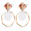 X&P Women's Fine Fashion Elegant Style Heart Shape Geometric Drop Earrings - Divine Inspiration Styles