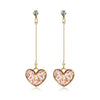 X&P Women's Fine Fashion Elegant Style Heart Shape Geometric Drop Earrings - Divine Inspiration Styles