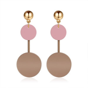 X&P Women's Fine Fashion Elegant Style Heart Shape Geometric Drop Earrings - Divine Inspiration Styles