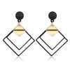 X&P Women's Fine Fashion Elegant Style Heart Shape Geometric Drop Earrings - Divine Inspiration Styles