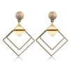 X&P Women's Fine Fashion Elegant Style Heart Shape Geometric Drop Earrings - Divine Inspiration Styles