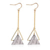 X&P Women's Fine Fashion Elegant Style Heart Shape Geometric Drop Earrings - Divine Inspiration Styles