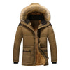 HQI Men's Classic Sports Fashion Fur Collar Hooded Thick Parka Winter Coat Jacket - Divine Inspiration Styles