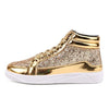 WLF Men's Sports Fashion Leather Metallic Sneaker Shoes - Divine Inspiration Styles