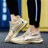 ORV Women's Fashion Stylish Gold Silver Black Metallic Sneaker Shoes - Divine Inspiration Styles