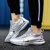 ORV Women's Fashion Stylish Gold Silver Black Metallic Sneaker Shoes - Divine Inspiration Styles