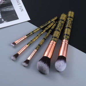 FLD Designer Fashion 5/10PCS Professional MakeUp & Cosmetic Brush Set - Divine Inspiration Styles