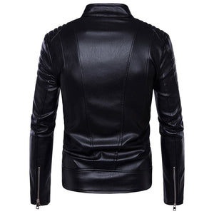 FAVOCENT Design Men's Fashion Premium Quality Leather Coat Biker Jacket - Divine Inspiration Styles