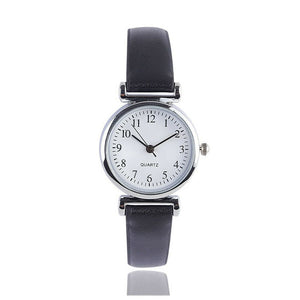 ILOVELIFE Women's Fine Fashion Genuine Leather Classic Round Dial Watch - Divine Inspiration Styles