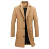 BRADFORD Design Collection Men's Fashion Premium Quality Long Wool Blend Solid Coat - Divine Inspiration Styles