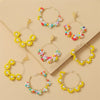 LDP Women's Fashion Statement Design Beaded Flower Style Earrings - Divine Inspiration Styles