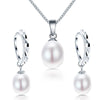 DAINASHI Women's Fine Fashion Diamond Accent Genuine Pearl Jewelry Set - Divine Inspiration Styles