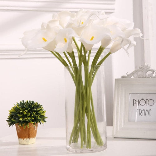 YGS Design Collection 10PCS High Quality Calla Lily Silk Flowers for Decorations - Divine Inspiration Styles
