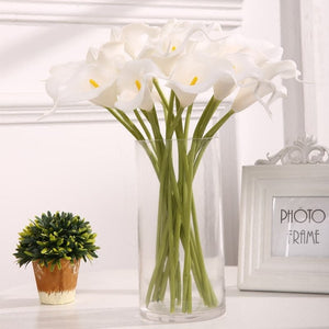 YGS Design Collection 10PCS High Quality Calla Lily Silk Flowers for Decorations - Divine Inspiration Styles