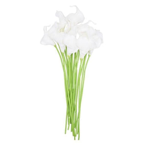 YGS Design Collection 10PCS High Quality Calla Lily Silk Flowers for Decorations - Divine Inspiration Styles